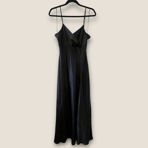 BNWT: Black Zara Slip Dress Size M